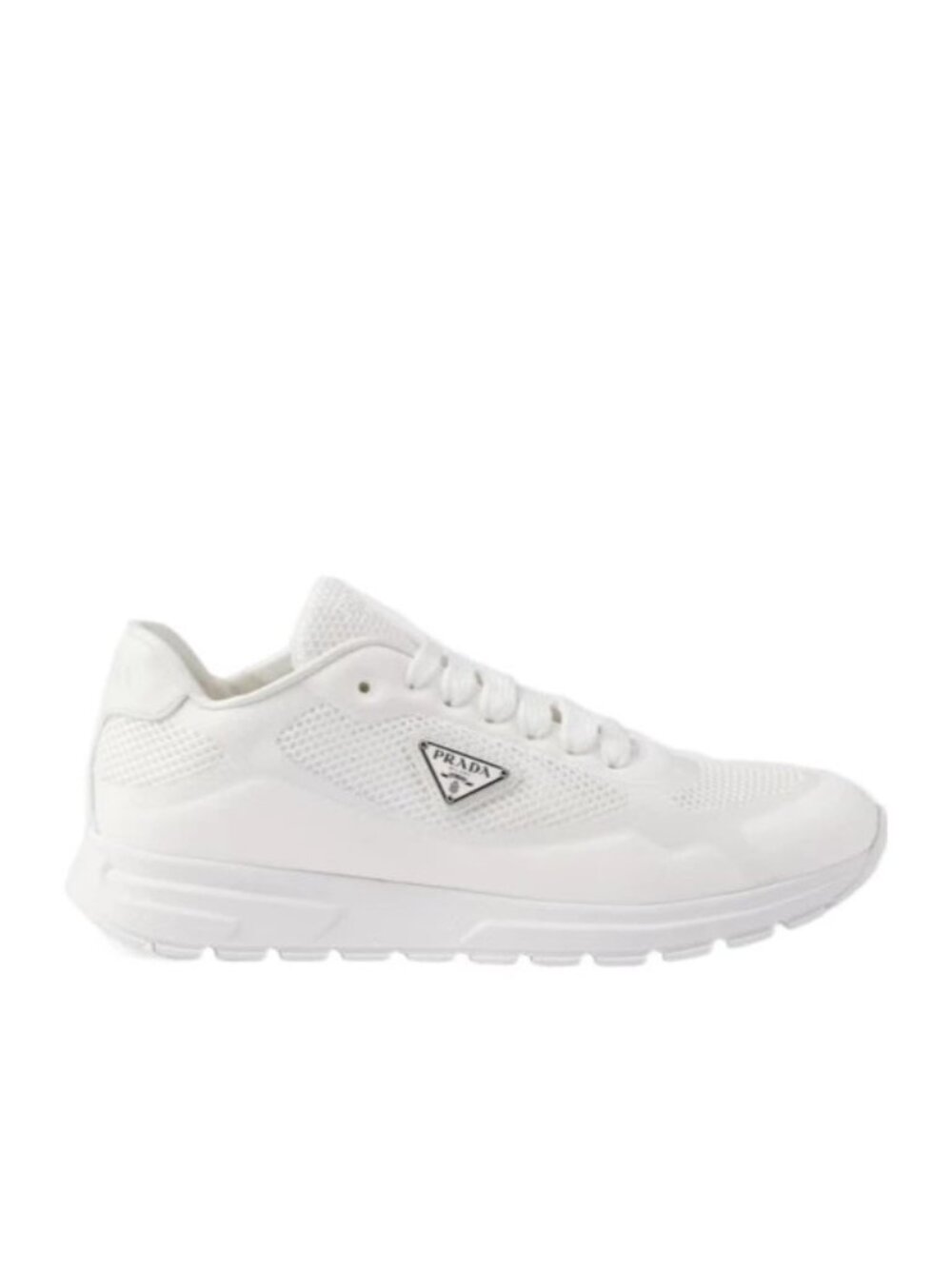 Prada Prax 2.0 Re-Nylon White Sneakers Women's Size 38.5